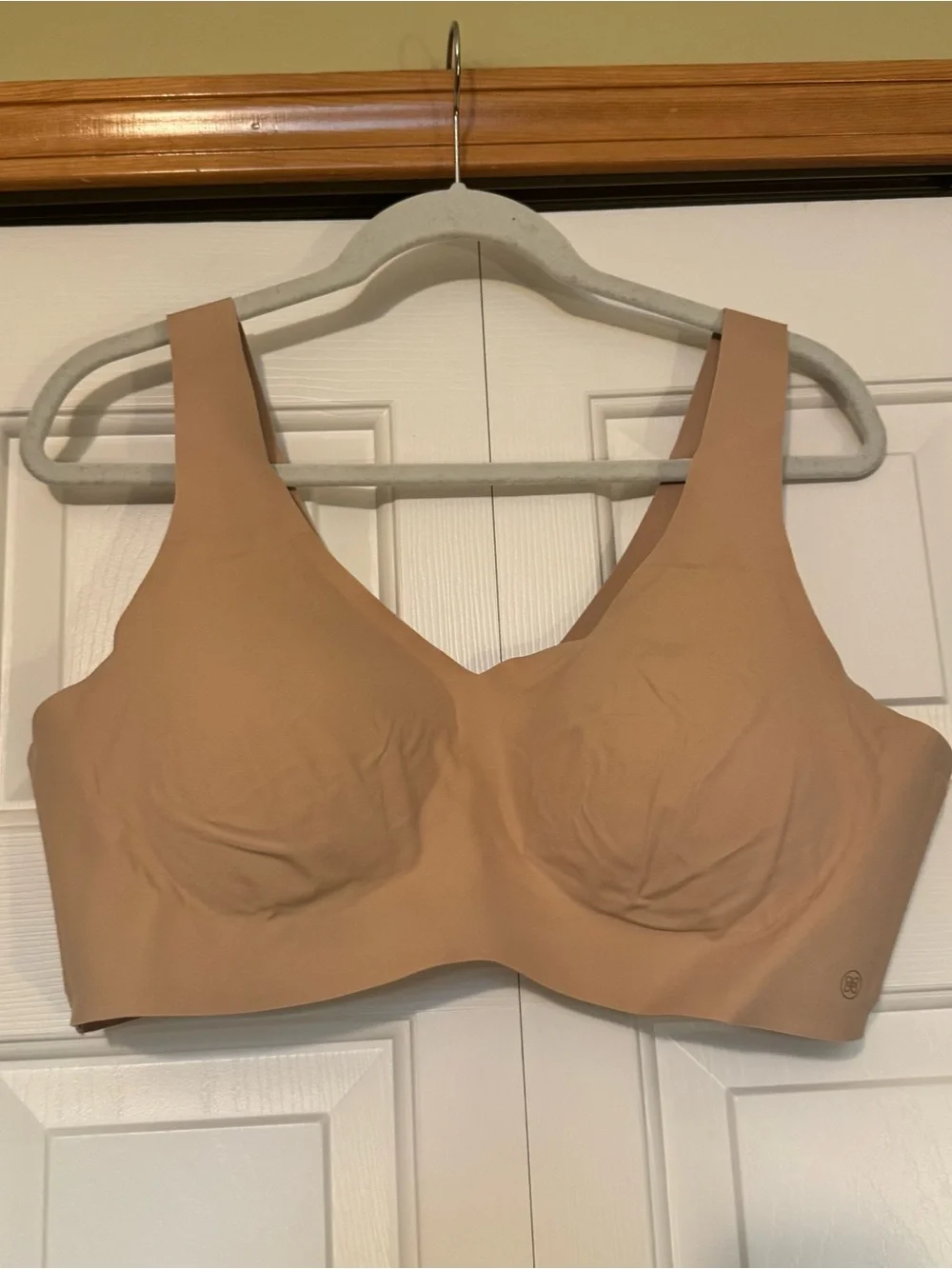 HoneyLove V-Neck Bra Wire Free Sz 2X Tan